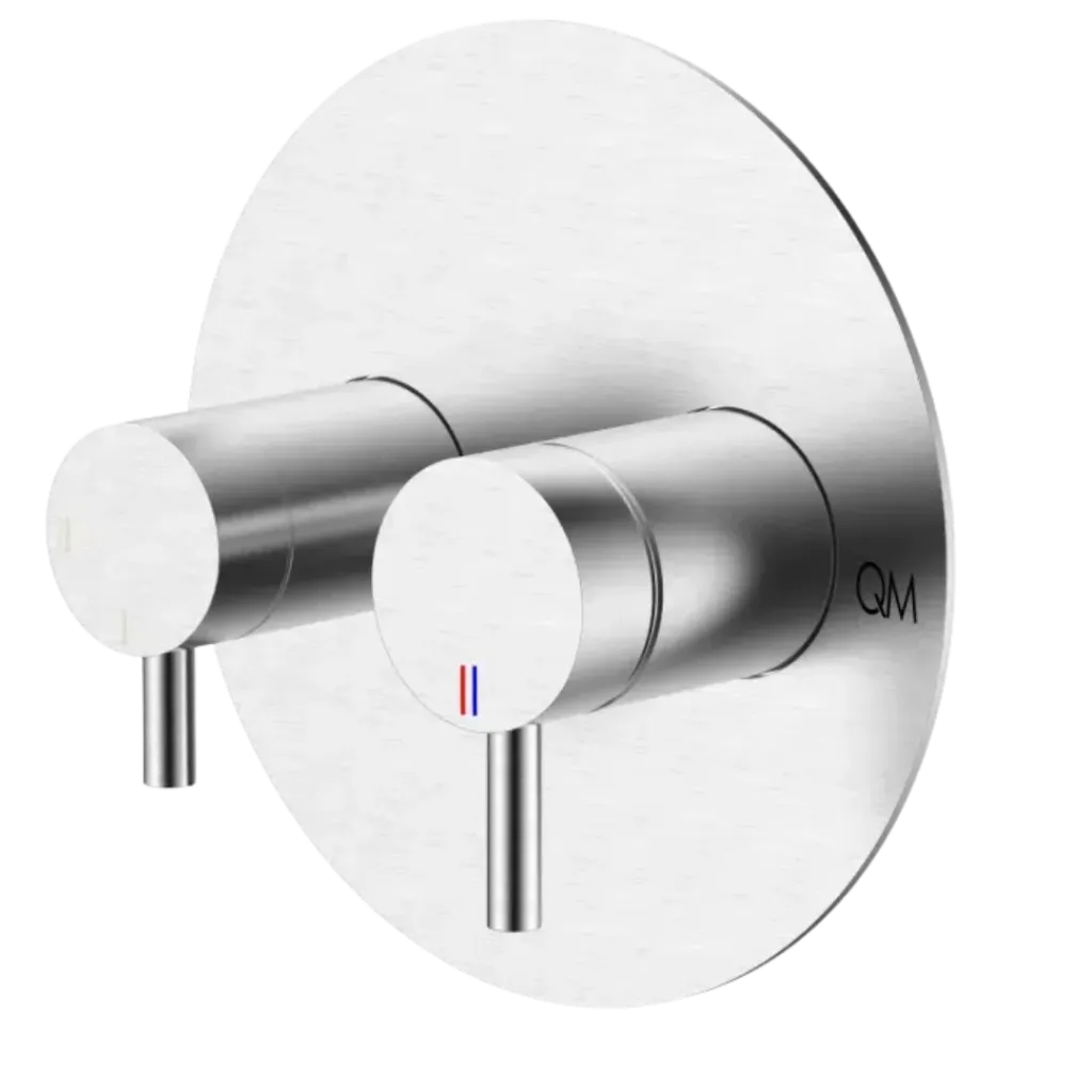 [QM 14.700.4004 ST] MONOMANDO DE DUCHA MIRA 2 FUNCIONES SATINADO QUALITY METAL