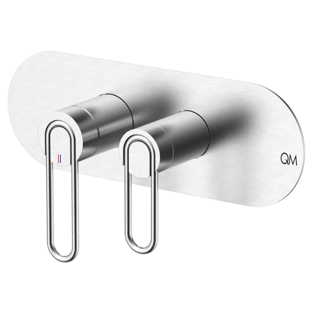 [QM 14.700.4006 ST] MONOMANDO DE DUCHA LOTUS 2 FUNCIONES SATINADO QUALITY METAL