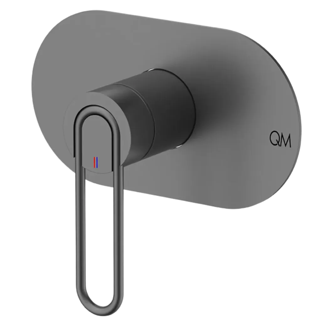 [QM 14.700.4005 GR] MONOMANDO DE DUCHA LOTUS GUN GREY QUALITY METAL