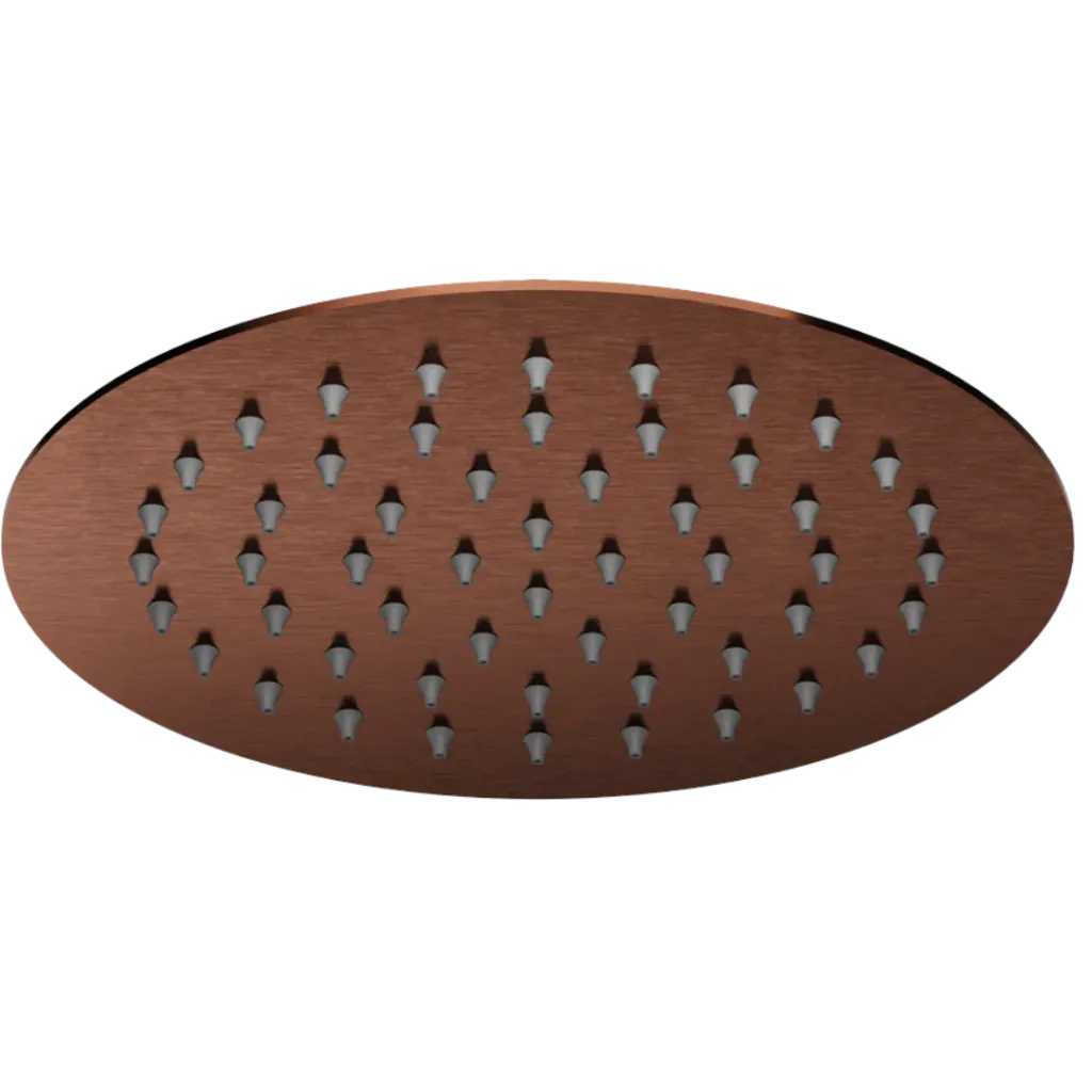 DUCHA REGADERA REDONDA RIA 20CM BRONCE QUALITY METAL