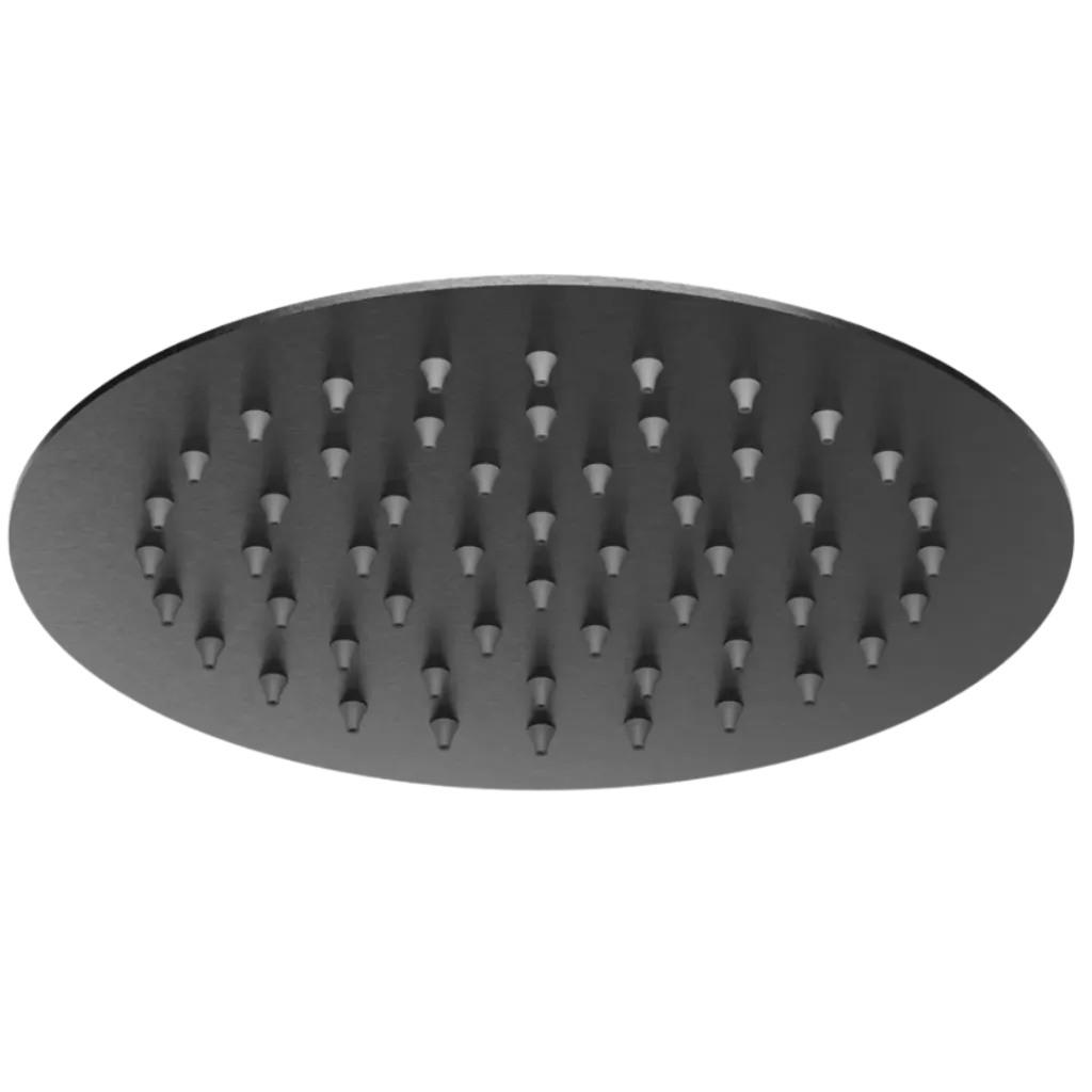 DUCHA REGADERA REDONDA RIA 20CM GUN GREY QUALITY METAL