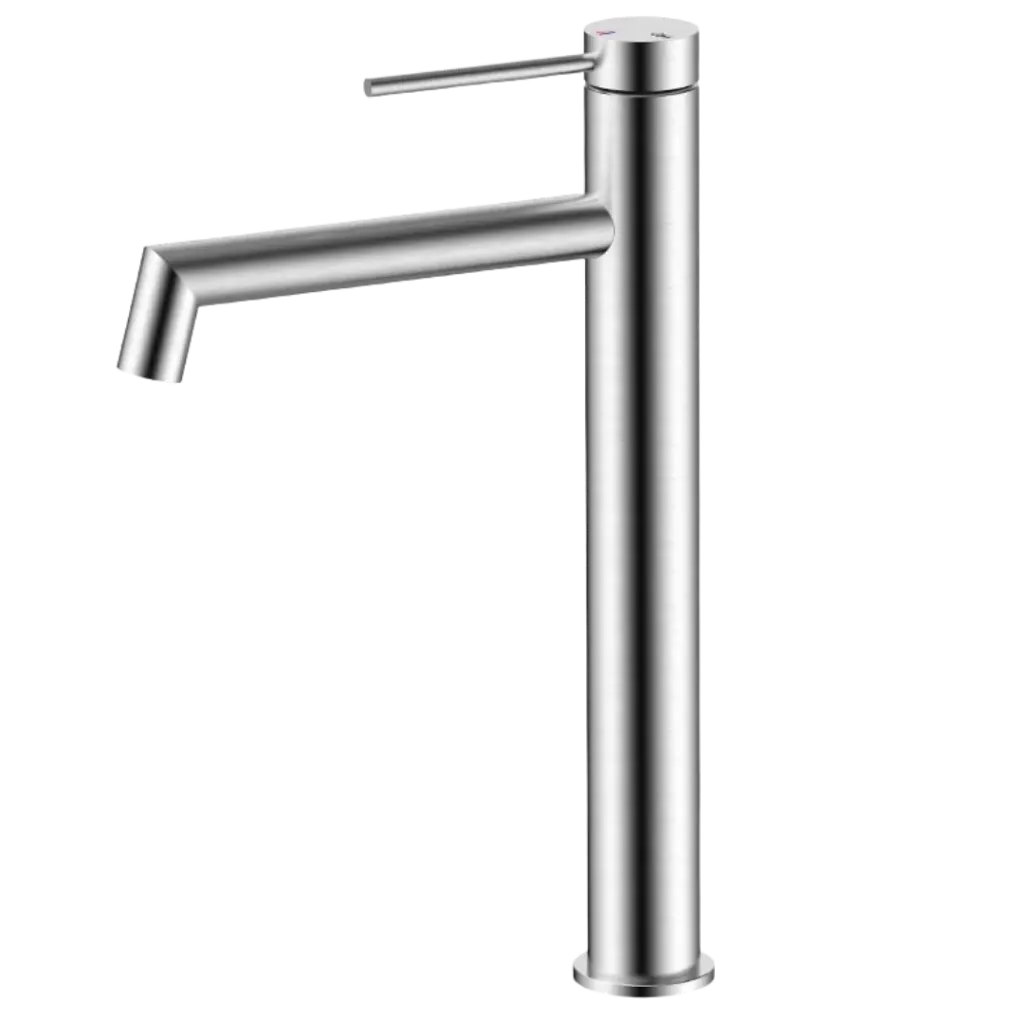 GRIFERIA DE LAVAMANOS ALTA MIRA SATINADO QUALITY METAL