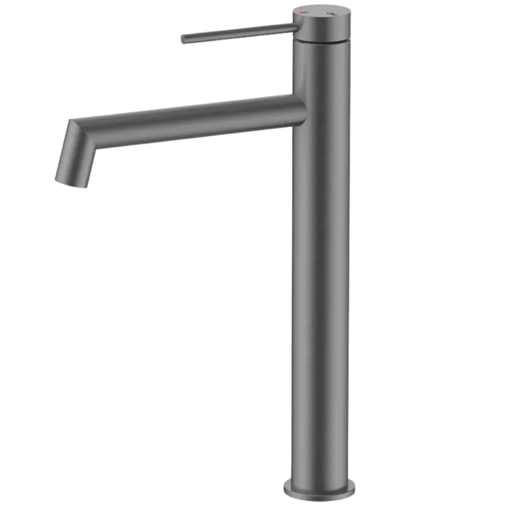 [QM 14.700.2007 GR] GRIFERIA DE LAVAMANOS ALTA MIRA GUN GREY QUALITY METAL