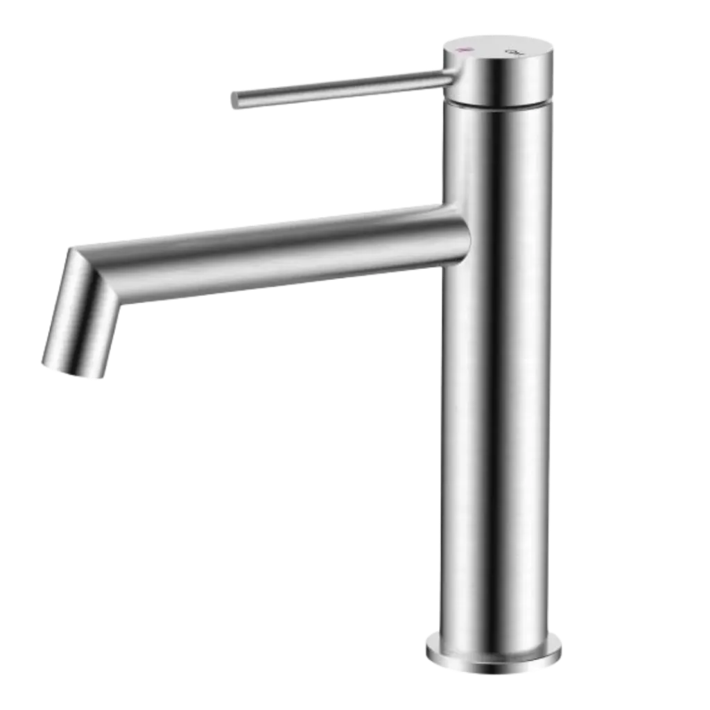 GRIFERIA DE LAVAMANOS BAJA MIRA SATINADO QUALITY METAL