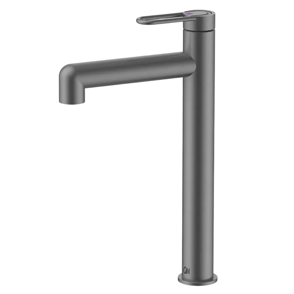 GRIFERIA DE LAVAMANOS ALTA LOTUS GUN GREY QUALITY METAL