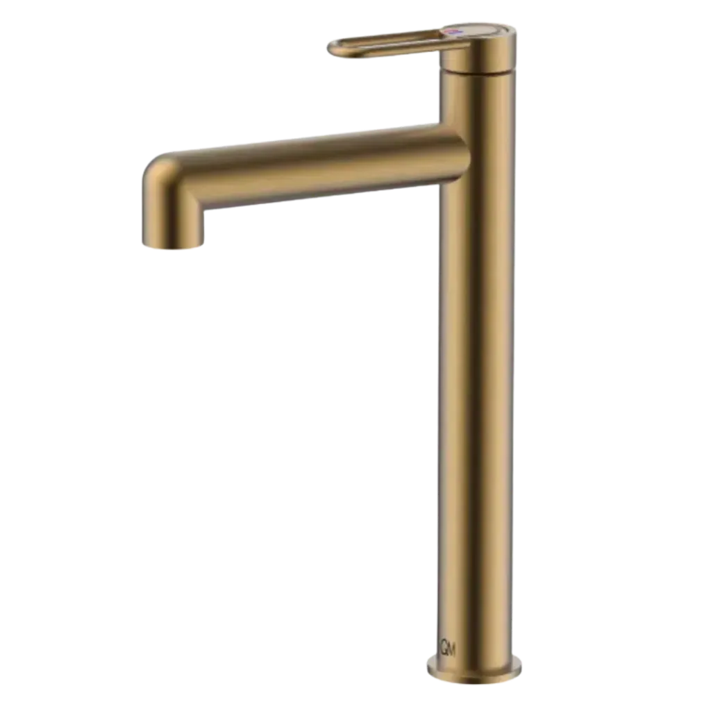 GRIFERIA DE LAVAMANOS ALTA LOTUS BRONCE QUALITY METAL