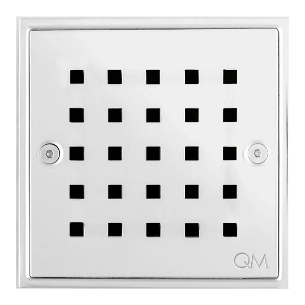 [QM 14.100.2004] REJILLA DESAGUE CENTRAL RIA 10X10CM CROMADO QUALITY METAL
