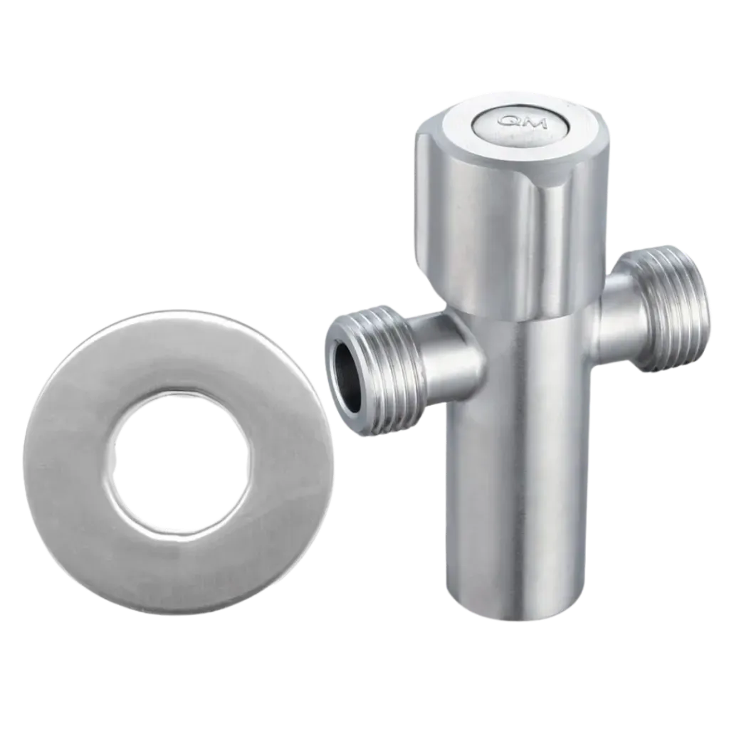 [QM 14.600.012] LLAVE DE ARRESTO DOBLE 1/2" X 1/2" HEMBRA DELTA QUALITY METAL