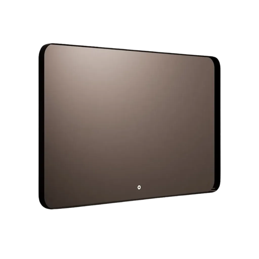ESPEJO PROLED 80X60CM NEGRO MATE KUBO