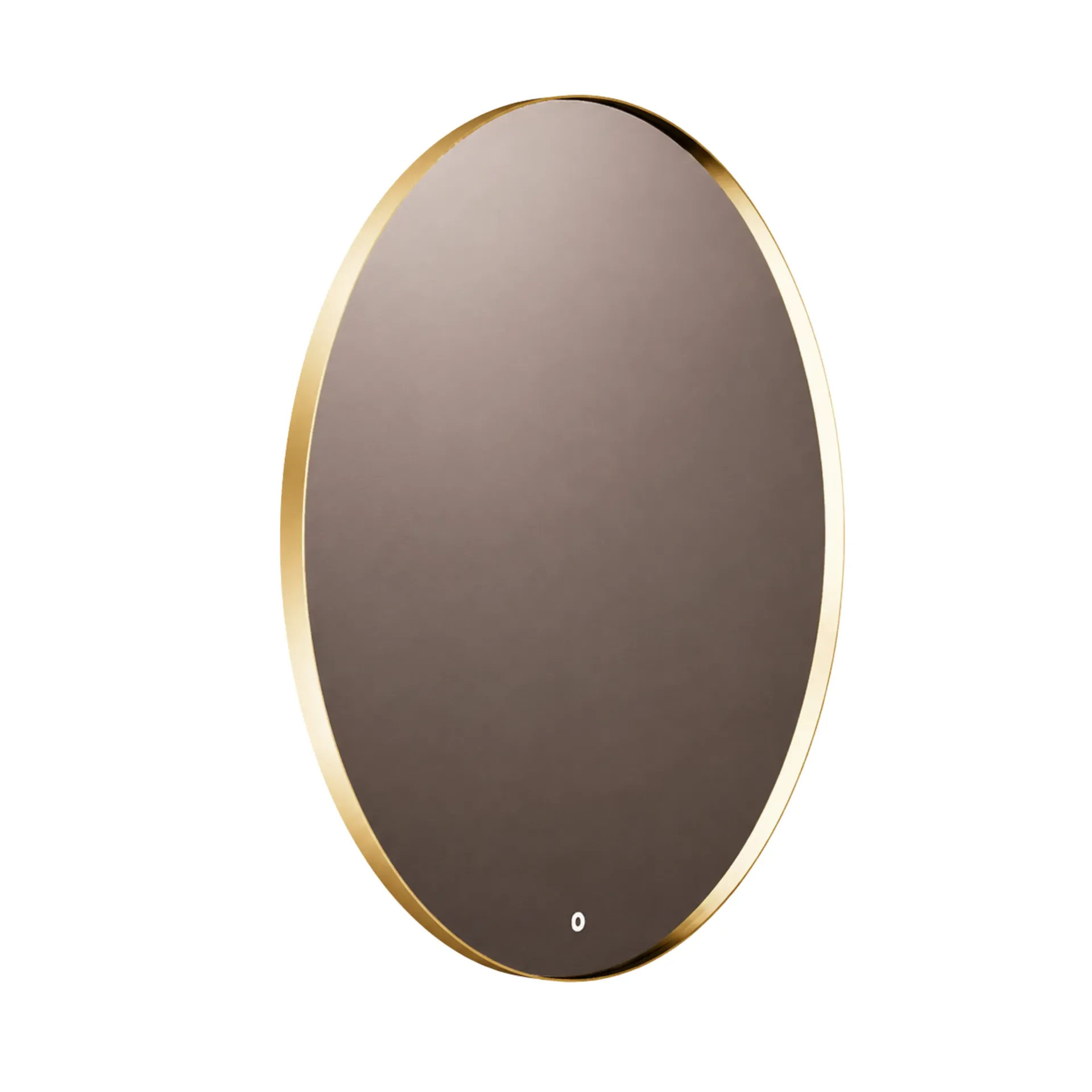 ESPEJO LED ITEK 60CM ORO ESCOBADO KUBO