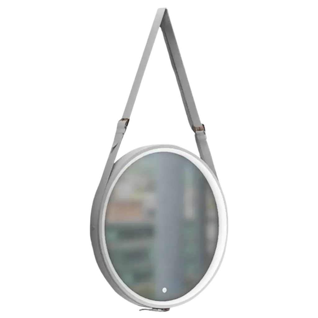 ESPEJO LED GIRO 60CM BLANCO KUBO