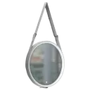 ESPEJO LED GIRO 60CM BLANCO KUBO