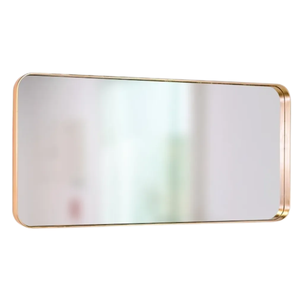 [KUBO-10050HOE] ESPEJO HOJILLA RECTANGULAR 100X50CM ORO KUBO