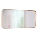 ESPEJO HOJILLA RECTANGULAR 100X50CM ORO KUBO