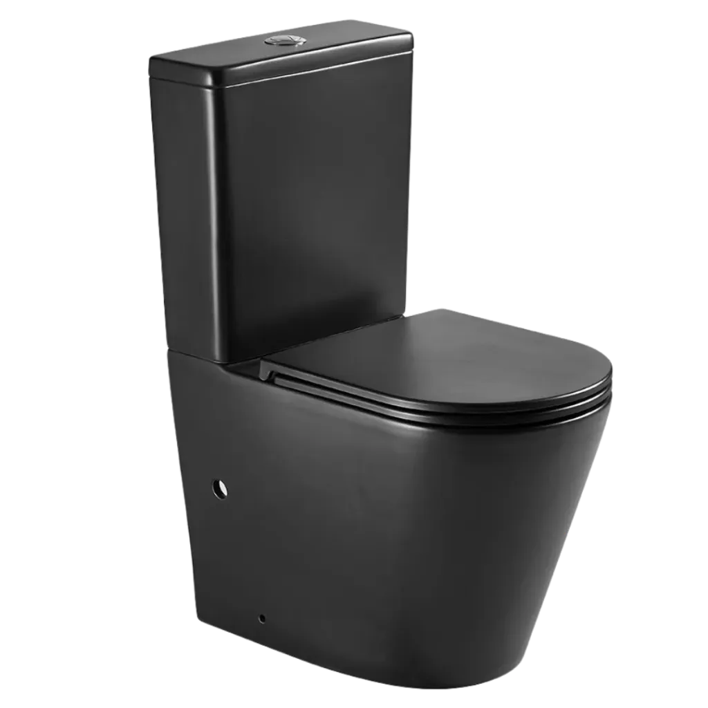 WC TWO PIECE NEGRO MATE KUBO