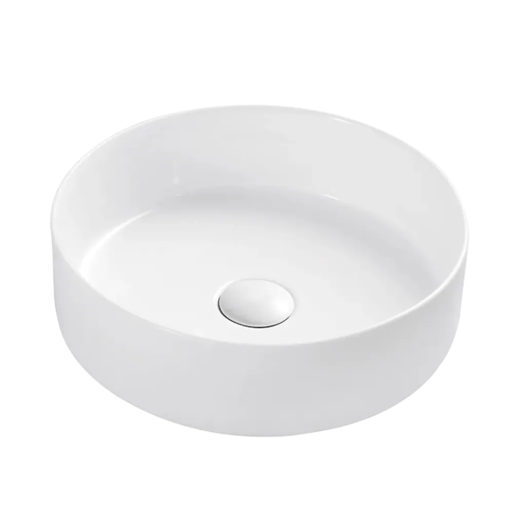 LAVAMANOS REDONDO 35.5CM BLANCO KUBO