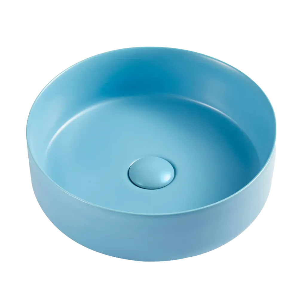 LAVAMANOS REDONDO 35.5CM AZUL KUBO
