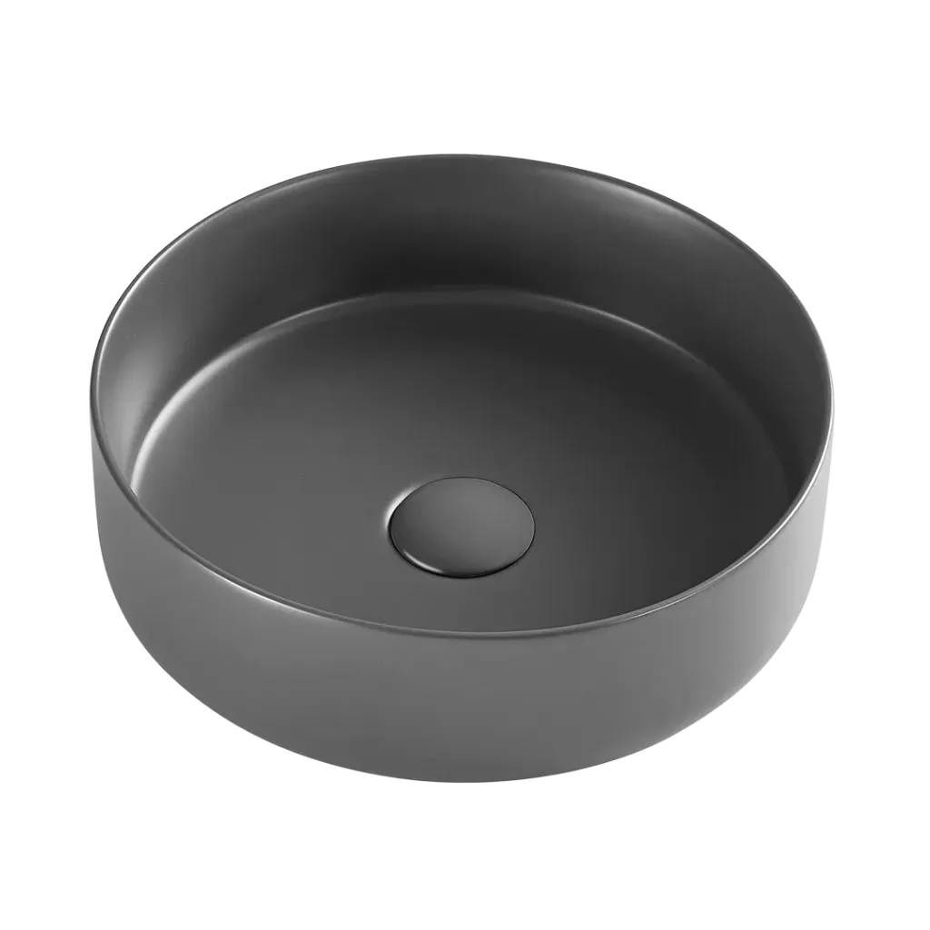 LAVAMANOS REDONDO 35.5CM GRIS PLOMO KUBO