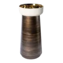 BASE DE LAVAMANOS LUPO 26CM CEPILLADO NEGRO OURO KUBO