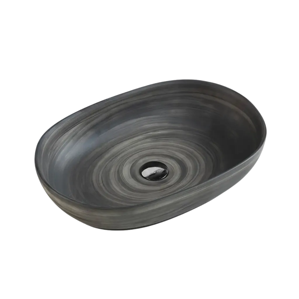 LAVAMANOS 58X40X12CM CEPILLADO BLACK KUBO