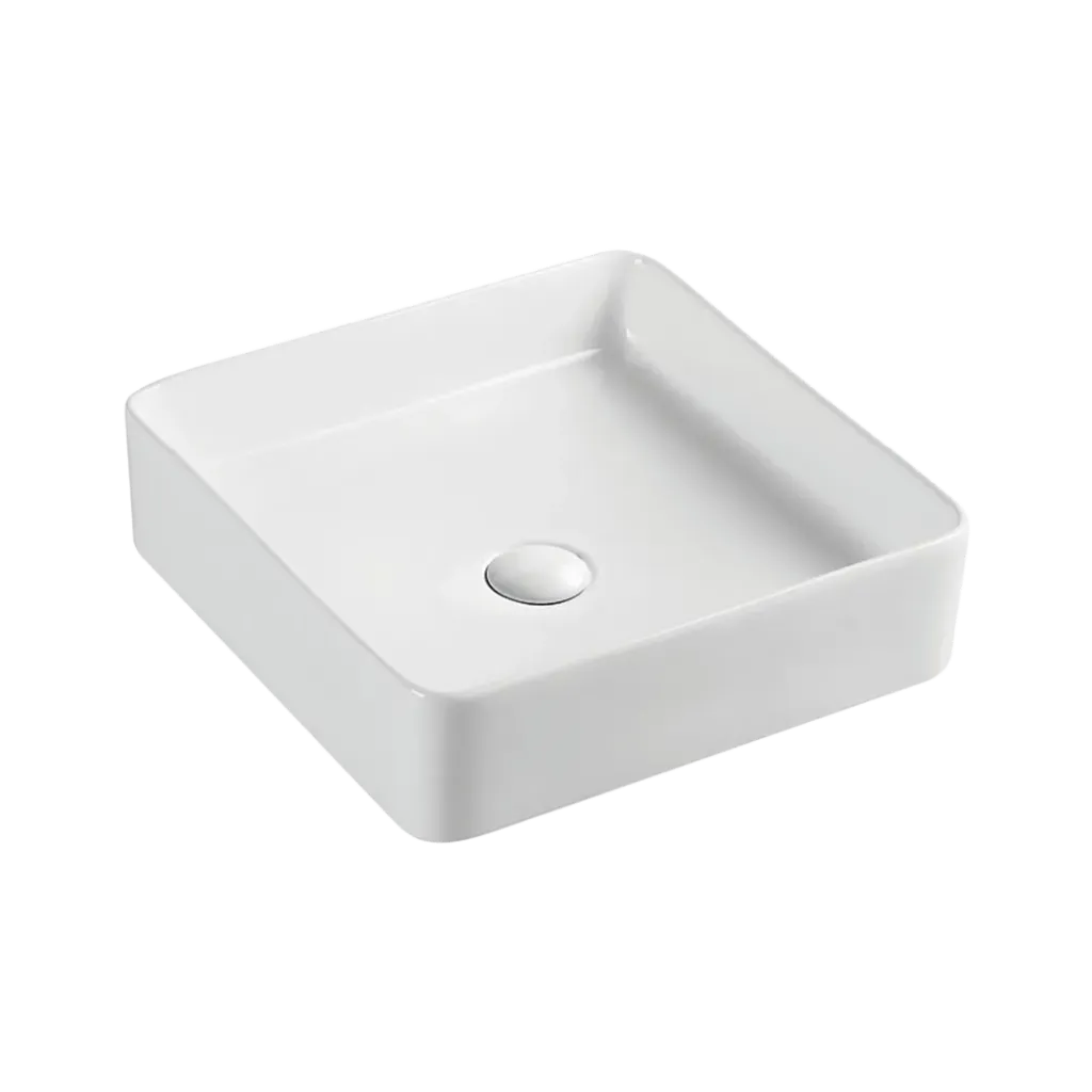 LAVAMANOS CUADRADO 40X40X11CM BLANCO KUBO