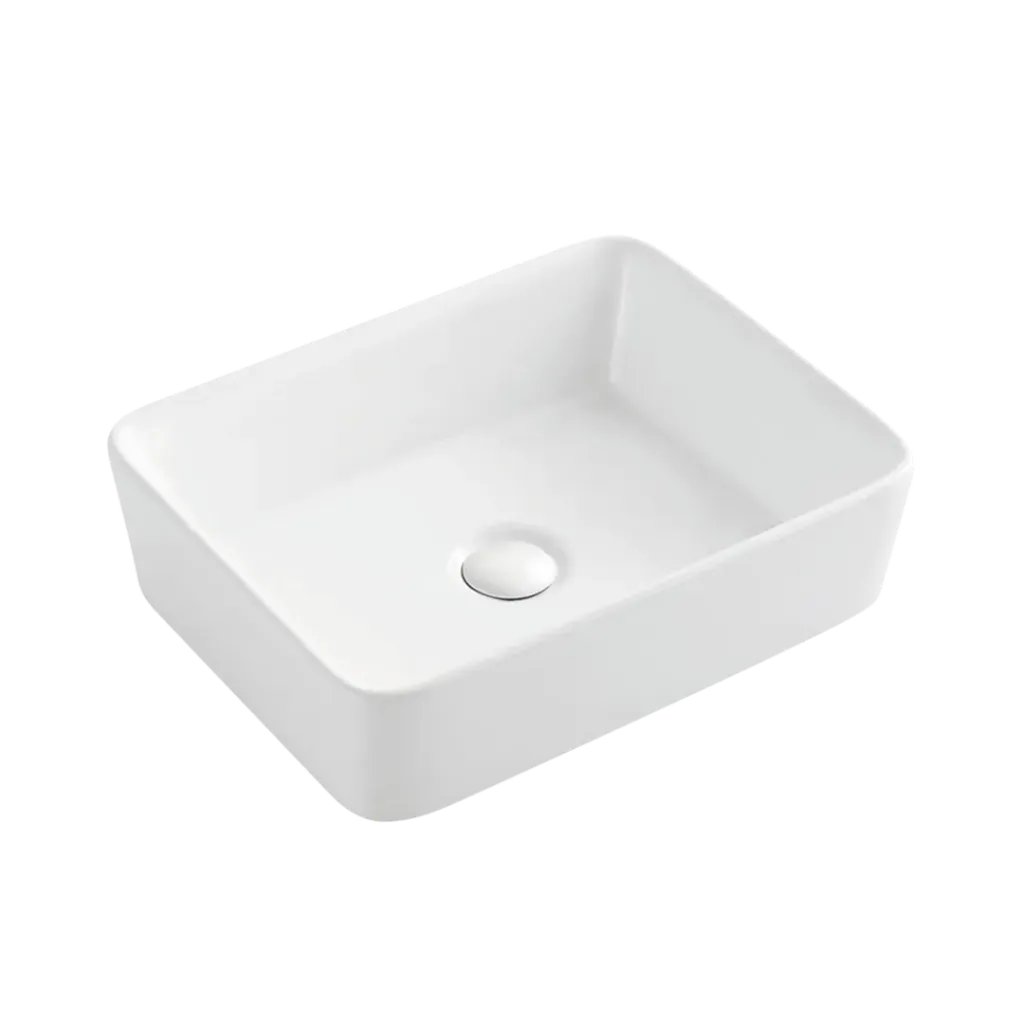 LAVAMANOS RECTANGULAR 47.5X37X14CM BLANCO KUBO