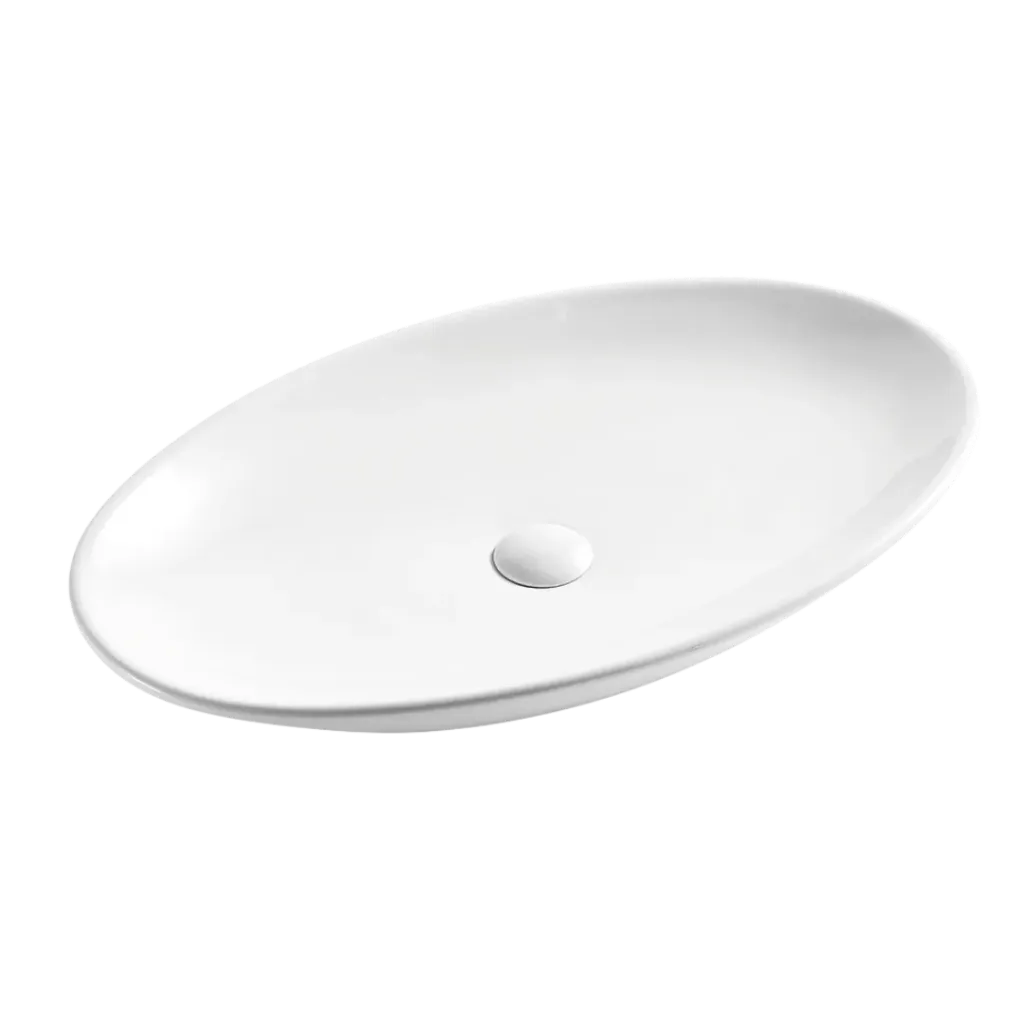 LAVAMANOS OVAL 70CM BLANCO KUBO