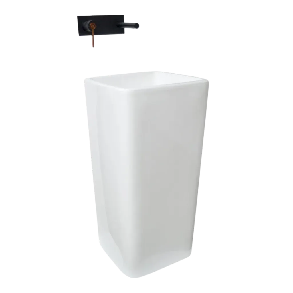 LAVAMANOS DE PISO 40CM BLANCO KUBO