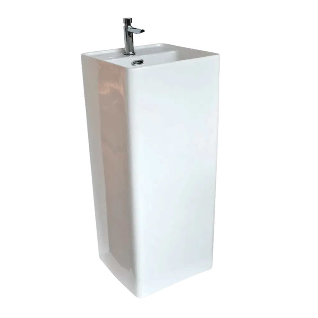 LAVAMANOS DE PISO 37CM BLANCO KUBO