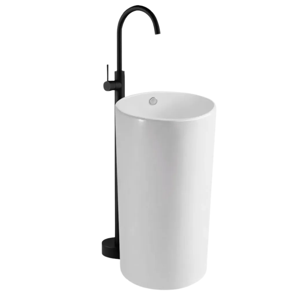 LAVAMANOS DE PISO 46CM BLANCO KUBO