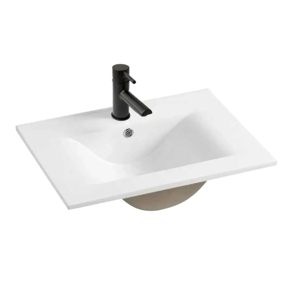 LAVAMANOS DE EMPOTRAR 60CM BLANCO KUBO