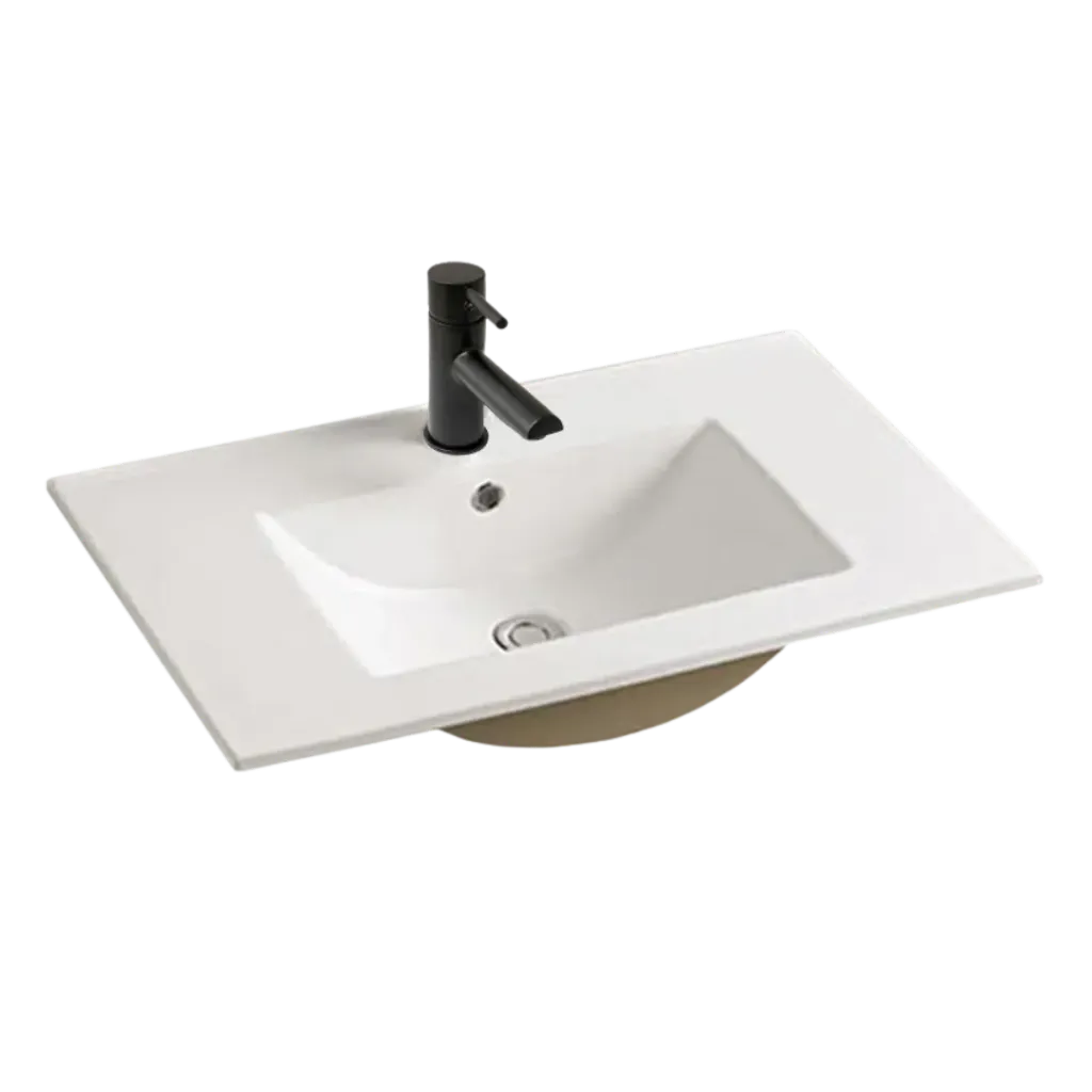 LAVAMANOS DE EMPOTRAR 70CM BLANCO KUBO