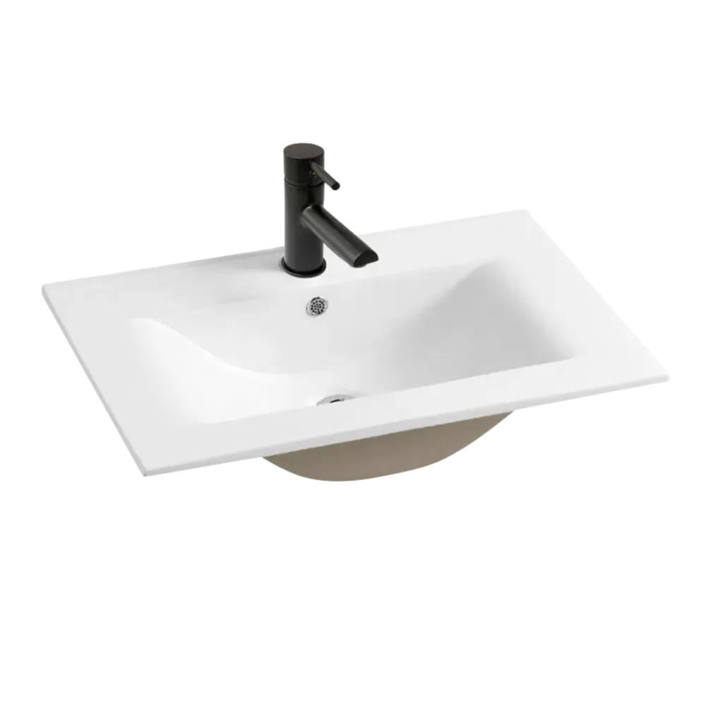 LAVAMANOS DE EMPOTRAR 75CM BLANCO KUBO