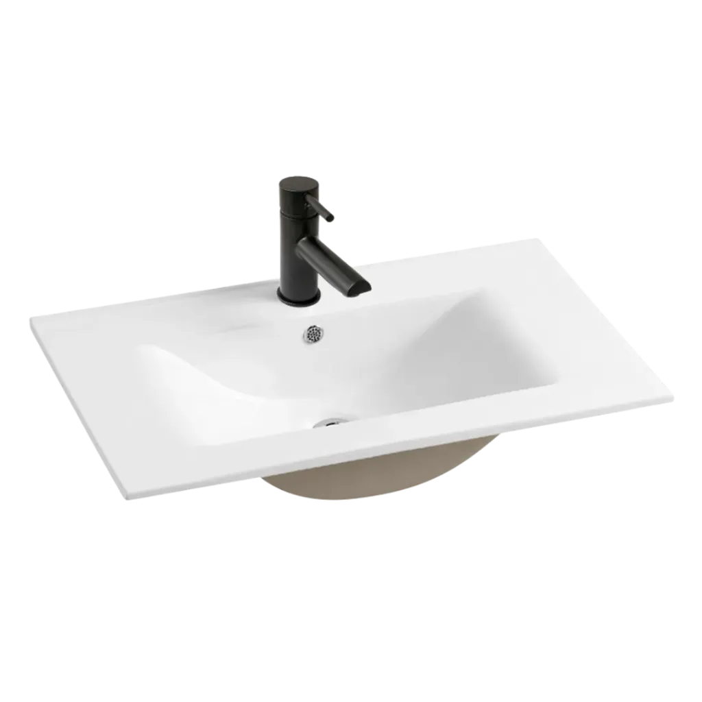 LAVAMANOS DE EMPOTRAR 80CM BLANCO KUBO