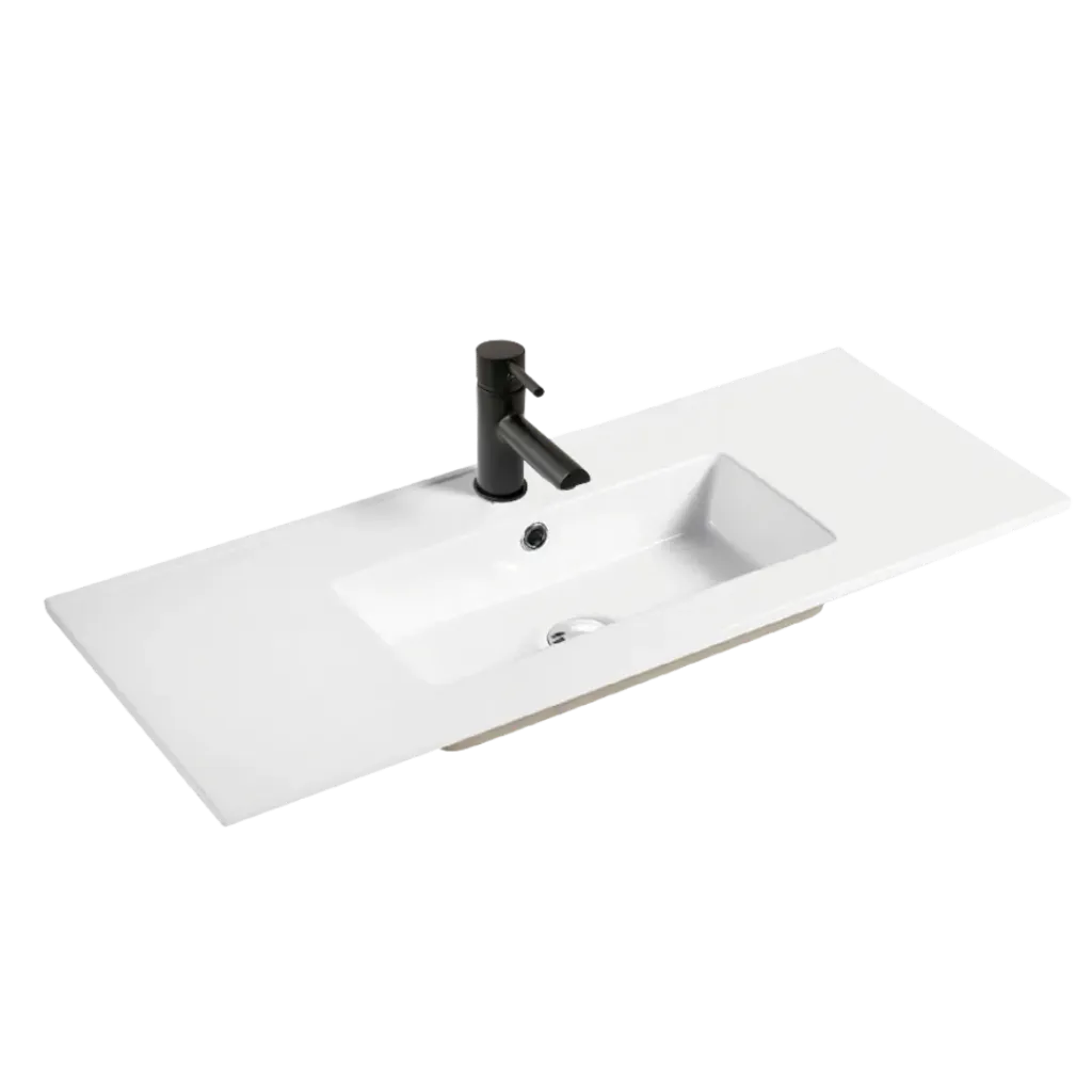 LAVAMANOS DE EMPOTRAR 100CM BLANCO KUBO