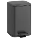 PAPELERA CUADRADA 9L GUN METAL EUROPA