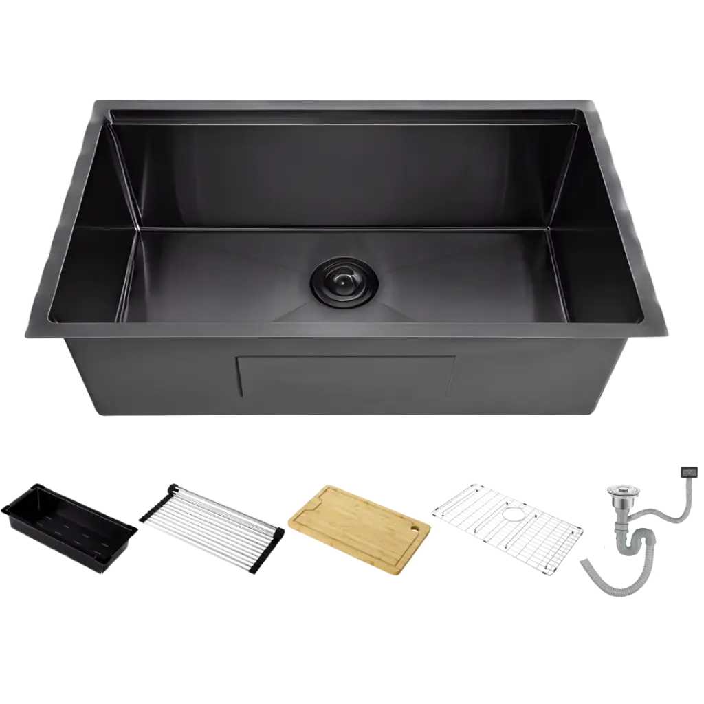 [FREG-003] FREGADERO DE UNA TINA 81CM GUN METAL EUROPA