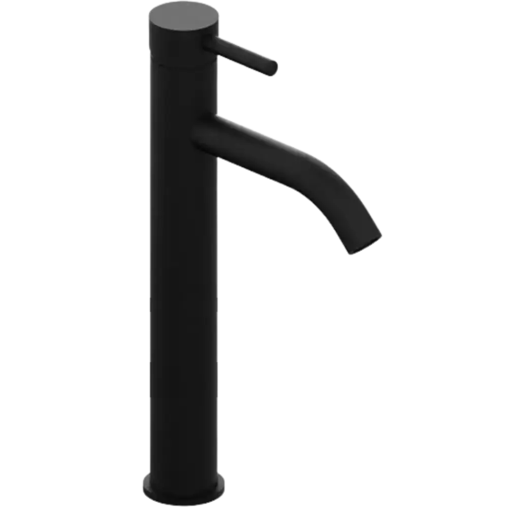 [GRILAV-010] GRIFERIA DE LAVAMANOS ALTA TOLEDO NEGRO MATE EUROPA