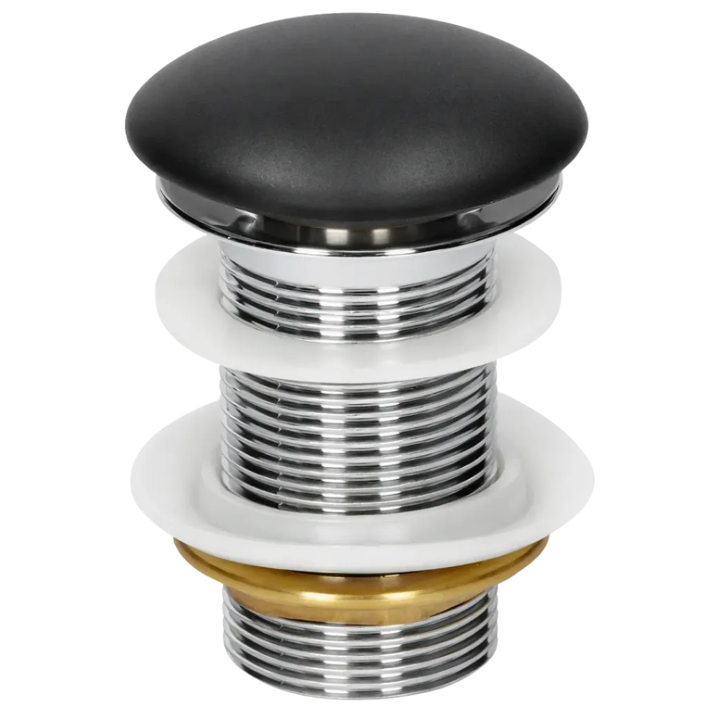 DESAGUE DE LAVAMANOS CERAMICO S/R NEGRO MATE ID