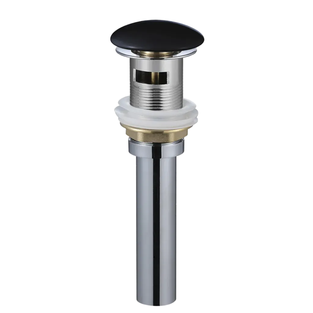 DESAGUE DE LAVAMANOS CERAMICO S/R NEGRO MATE KUBO