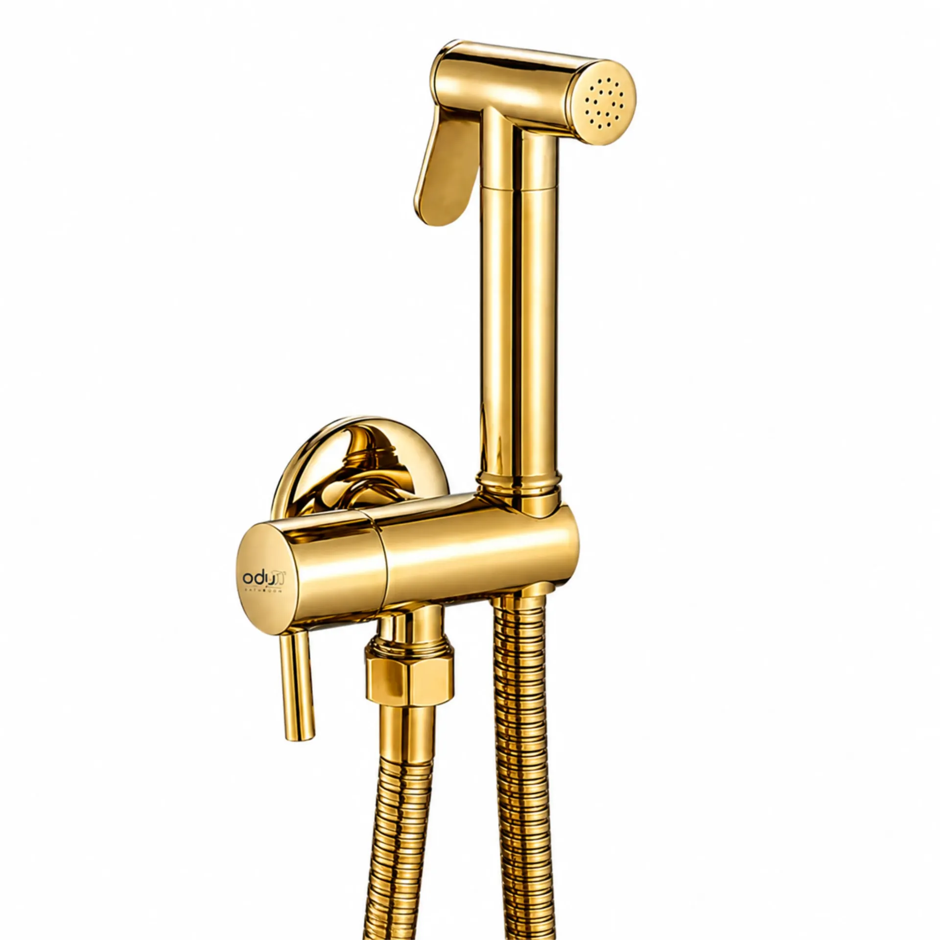 DUCHA BIDET REDONDA ORO BRILLANTE KUBO