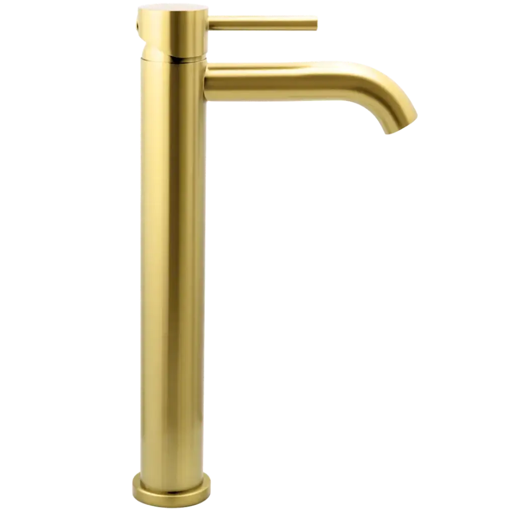 [GRILAV-014] GRIFERIA DE LAVAMANOS ALTA TOLEDO DORADO MATE EUROPA