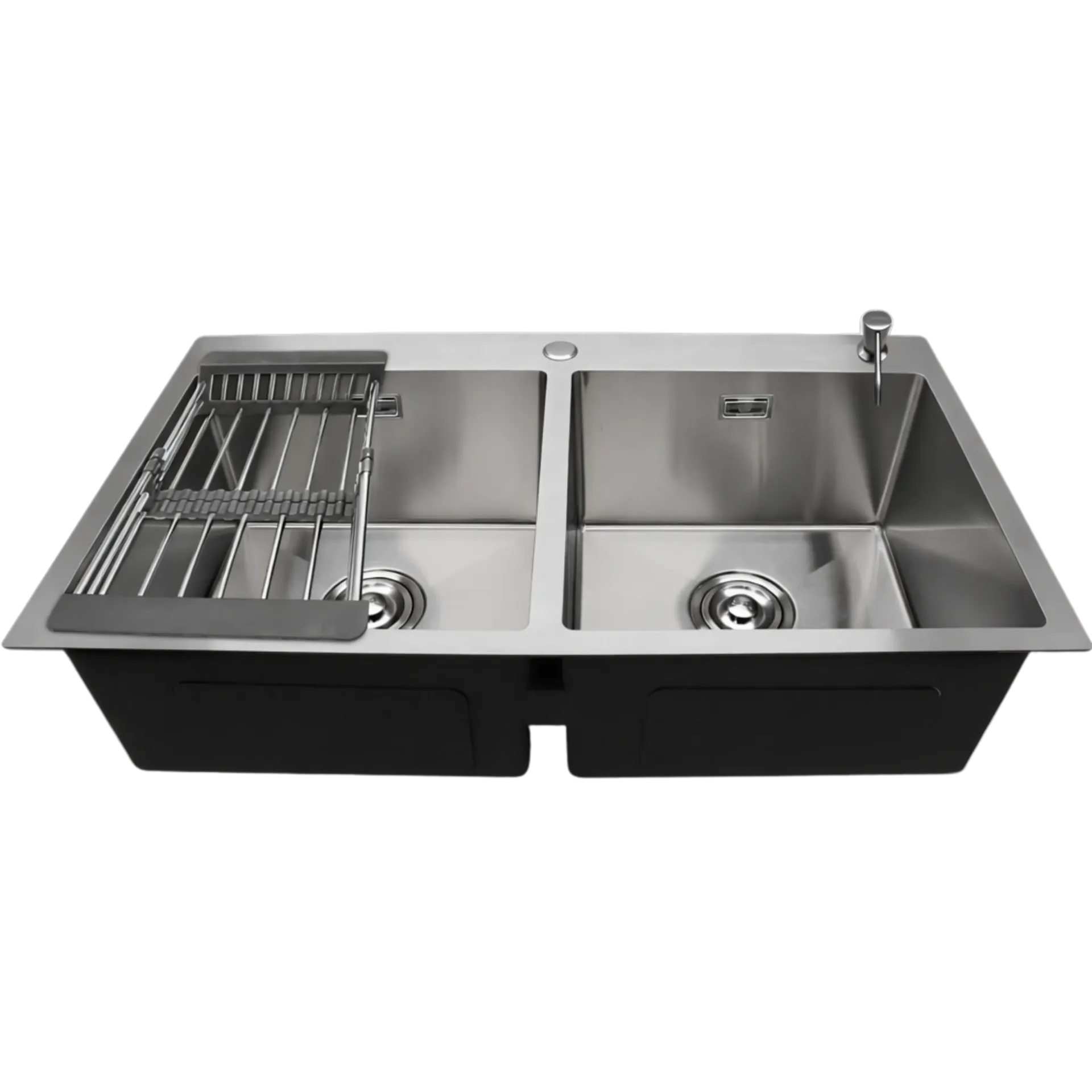 FREGADERO DOBLE TINA 82CM SATINADO MA