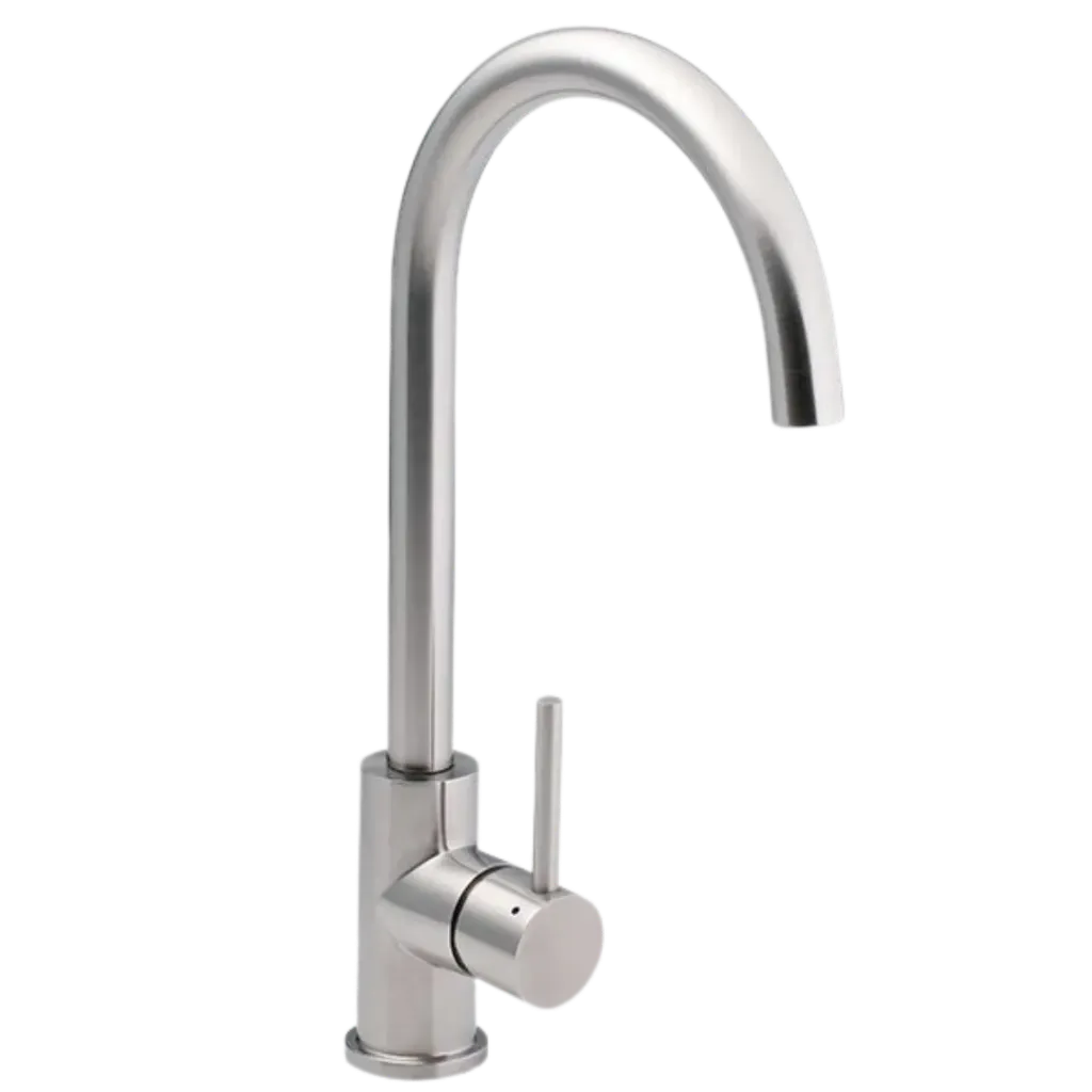 [02GF400] GRIFERIA DE FREGADERO SATINADO FUNDICION PACIFICO