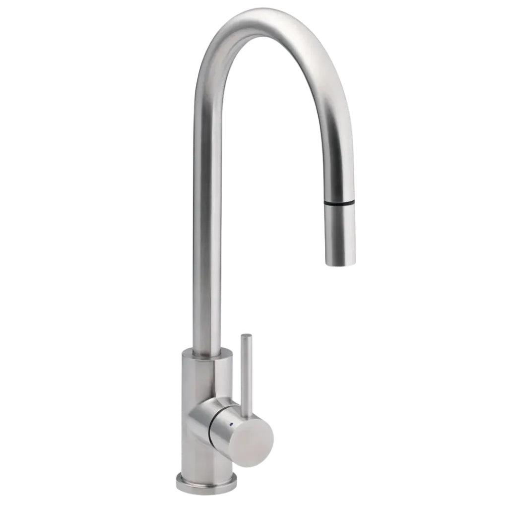 GRIFERIA DE FREGADERO SATINADO FUNDICION PACIFICO