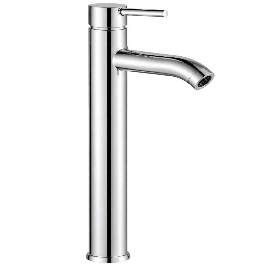 GRIFERIA DE LAVAMANOS ALTA REDONDA CROMADO SV