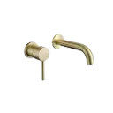 GRIFERIA DE LAVAMANOS DE PARED TOLEDO DORADO MATE EUROPA