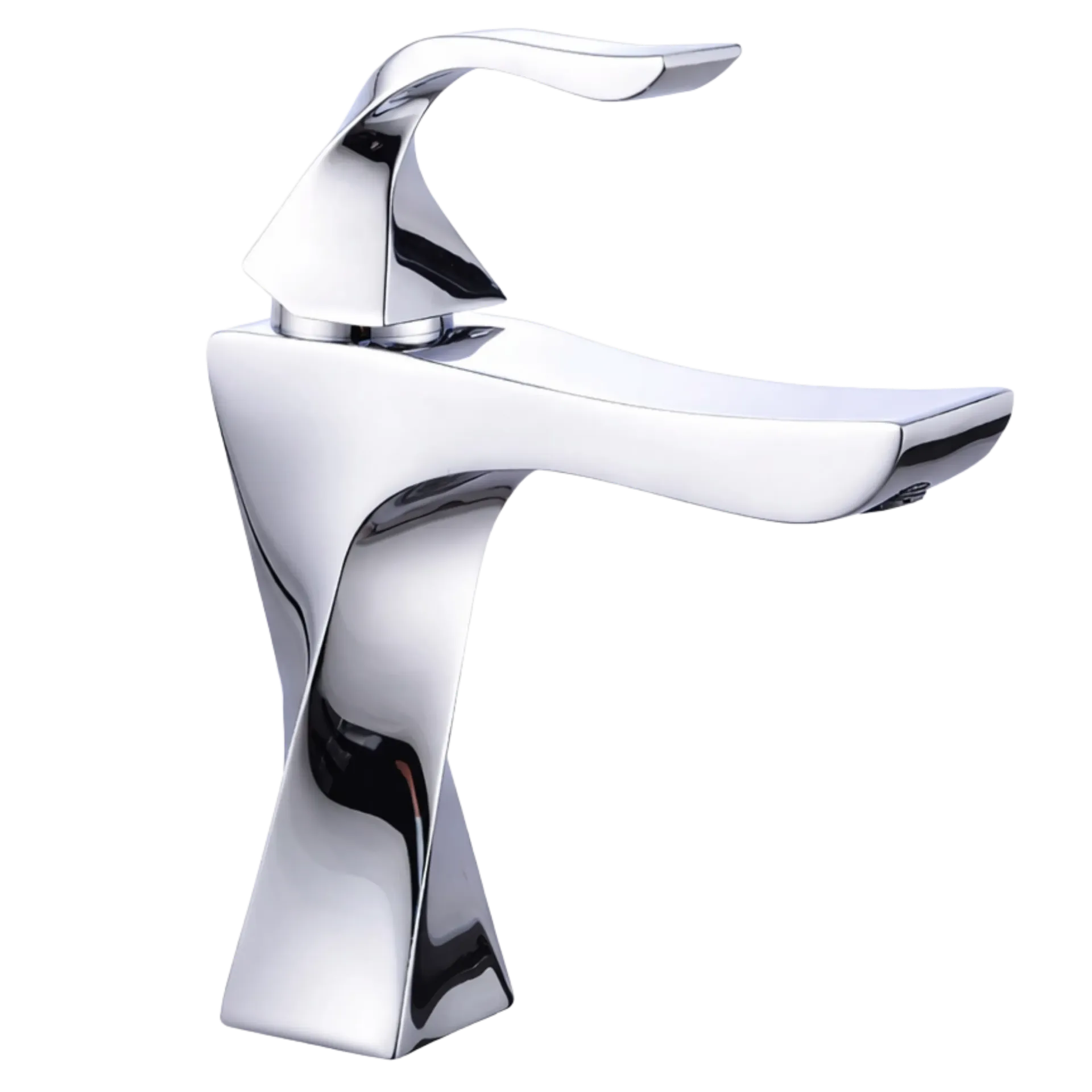 [G7401] GRIFERIA DE LAVAMANOS BAJA ABSTRACTA CROMADO SP