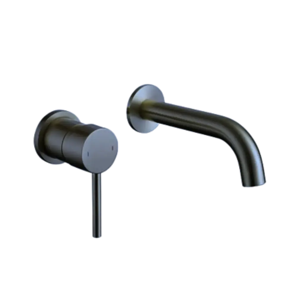 [GRILAV-026] GRIFERIA DE LAVAMANOS DE PARED TOLEDO GUN METAL EUROPA