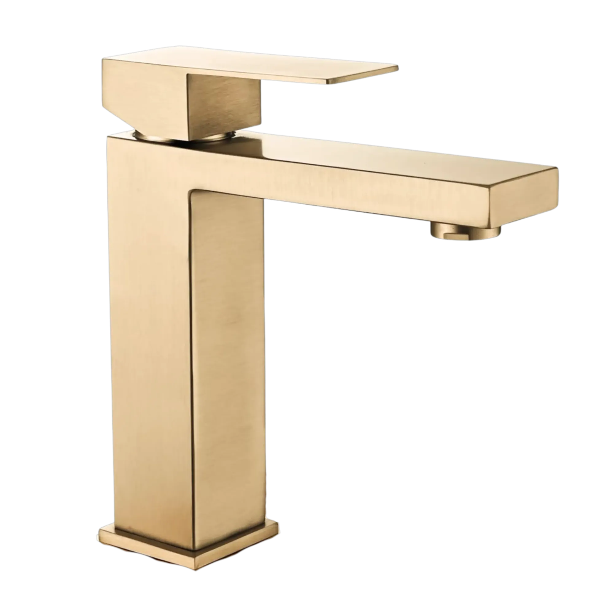 [212302.0] GRIFERIA DE LAVAMANOS BAJA CUADRADA DORADO MATE ET